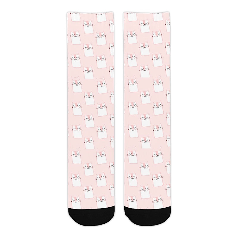 Pink Cat Socks - Cute Cats Store