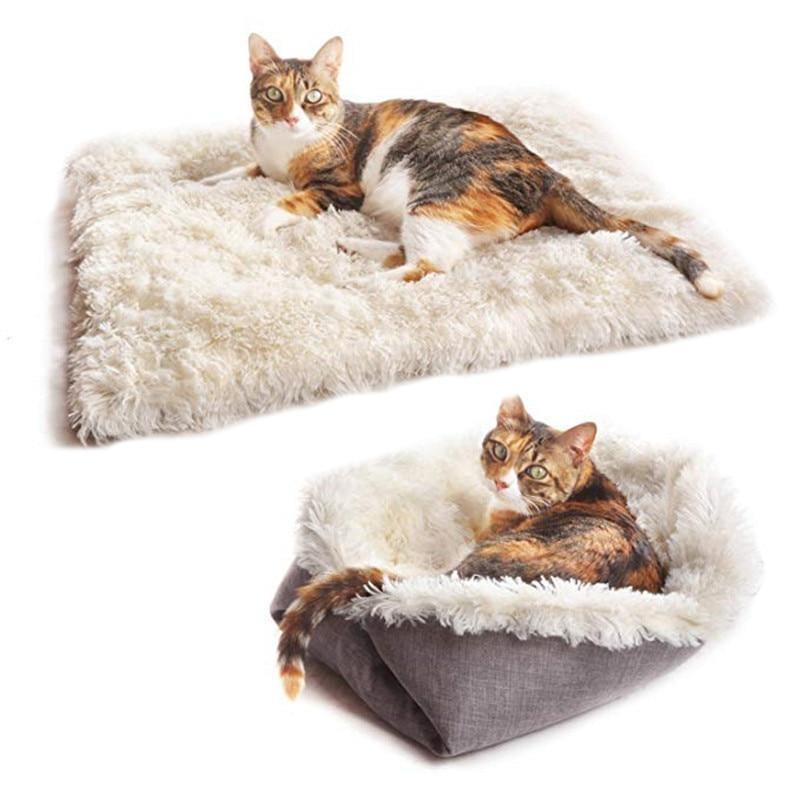 Cute Cat Fleece Towel with Loop