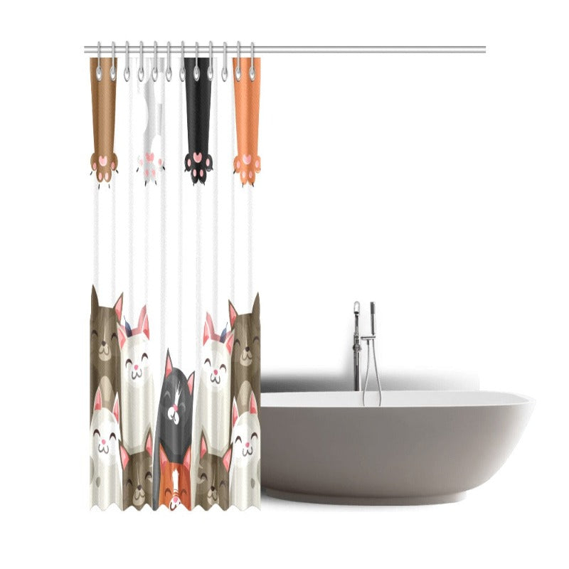 cat Shower Curtain - Cute Cats Store