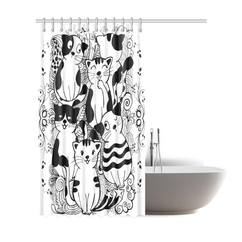 cute shower curtain - Cute Cats Store