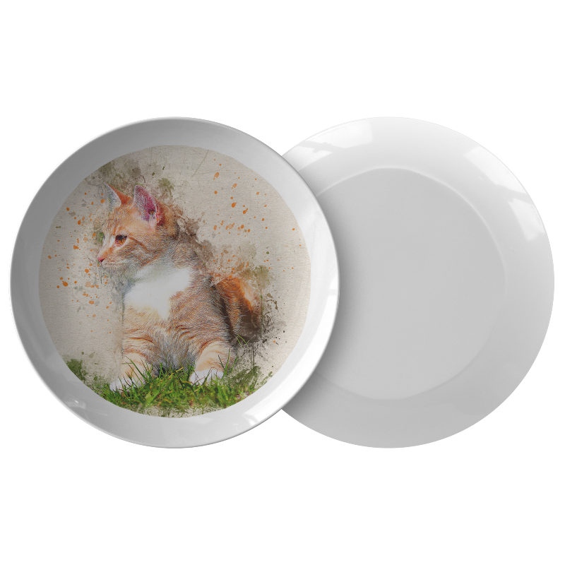 decorative cat plates - Cute Cats Store