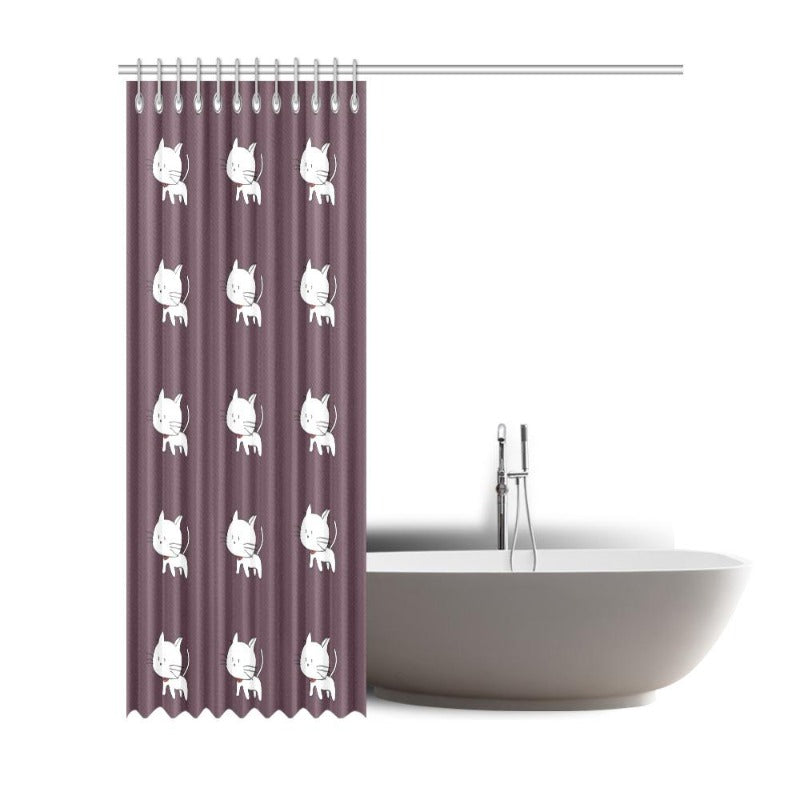 shower curtain brown - Cute Cats Store