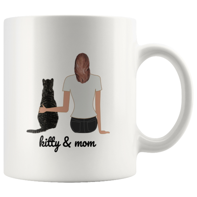 Personalized Cat Mug Cat Lover Gift Gifts For Cat Mom Cute Cats