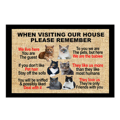 cat outdoor mat - Cute Cats Store