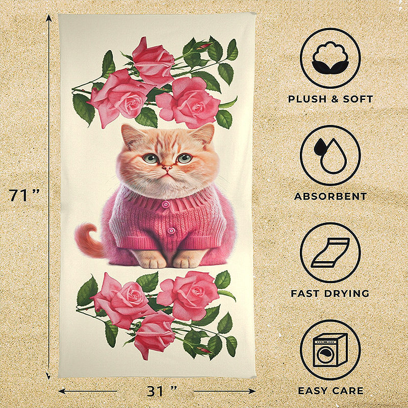 cute cat towel - Cute Cats Store