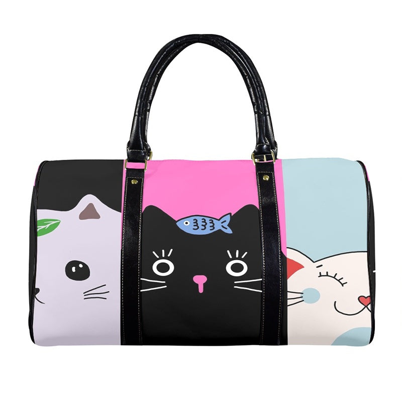 Cat Print Travel Bag - Cat Lover Gifts