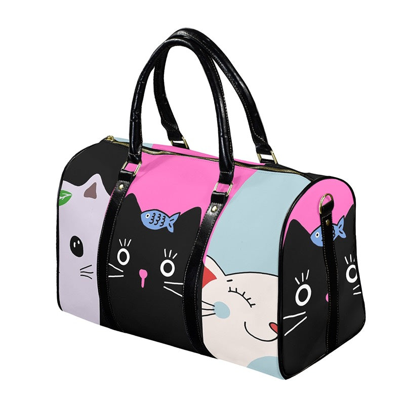 Cat Print Travel Bag - Cat Lover Gifts