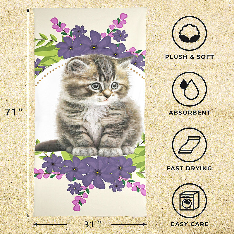 cute cat towel - Cute Cats Store