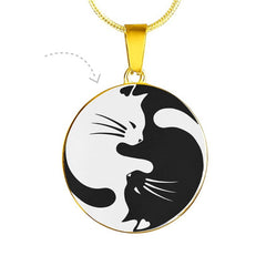 Yin Yang Cat Necklace Cute Cats Store