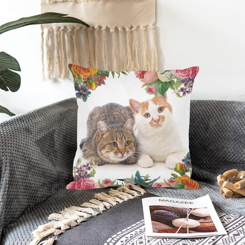 cat printed pillow - Cute Cats Store
