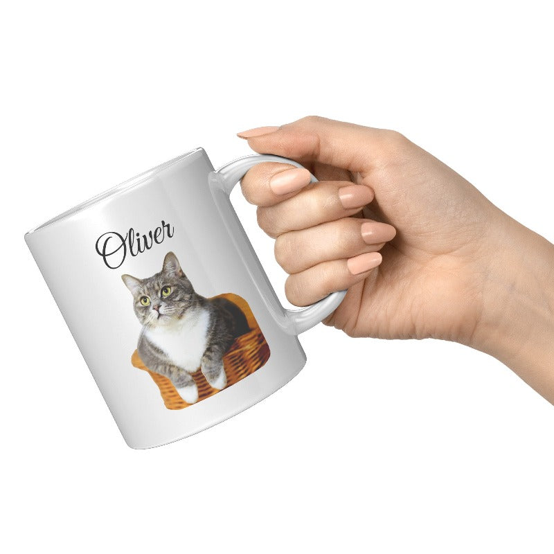 Custom Cat Photo Mug