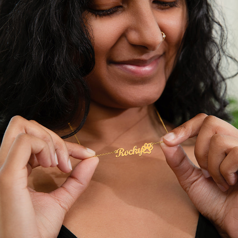 cat name necklace - Cute Cats Store