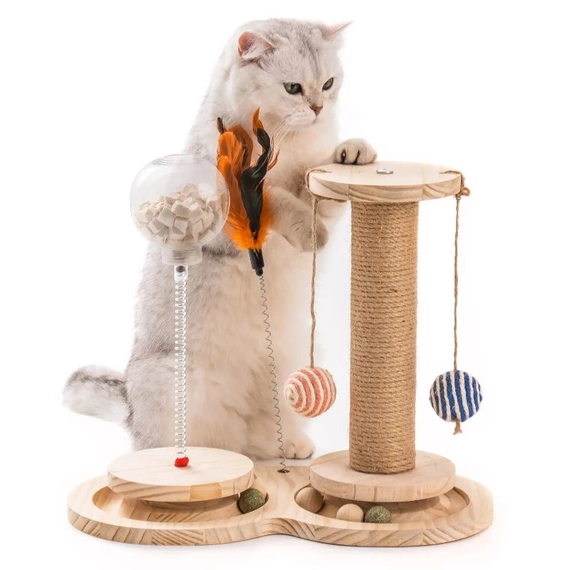 wooden cat toy - Cute Cats Store