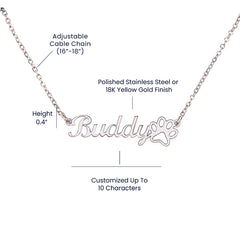 Personalised Cat necklace - Cute Cats Store