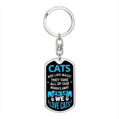 personalized cat keychain - Cute Cats Store