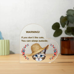 acrylic heart ornaments - Cute Cats Store