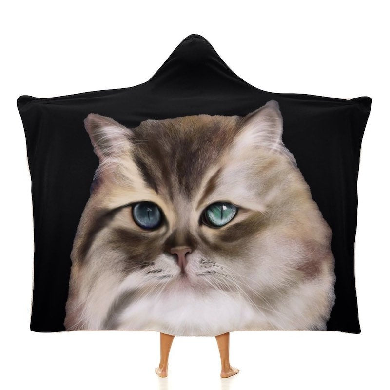 Cat Hooded Blanket - Cute Cats Store

