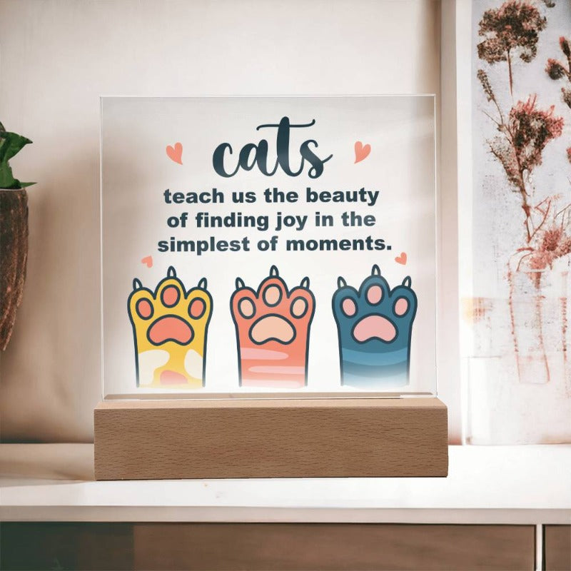 cat acrylic painting - Cute Cats Store