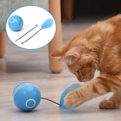 cat ball toy with feather - Cute Cats Store