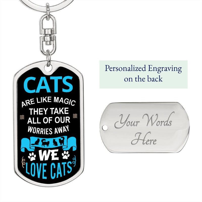 custom cat keychain - Cute Cats Store