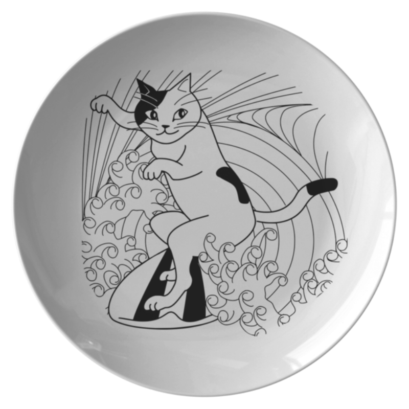 cat design plate - Cute Cats Store