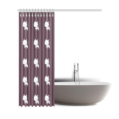 shower curtain brown - Cute Cats Store