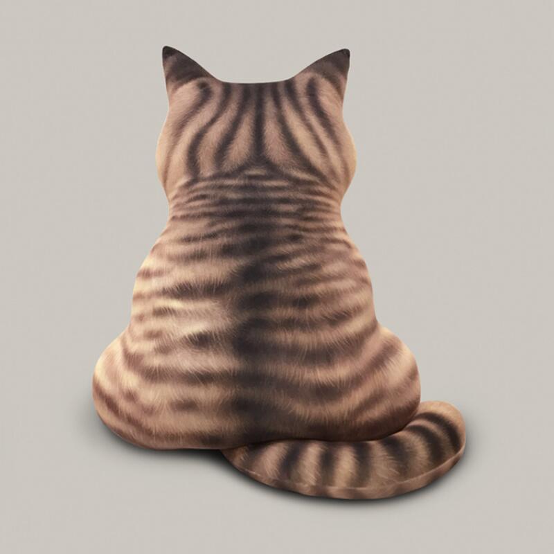 cat back shape pillow - Cute Cats Store