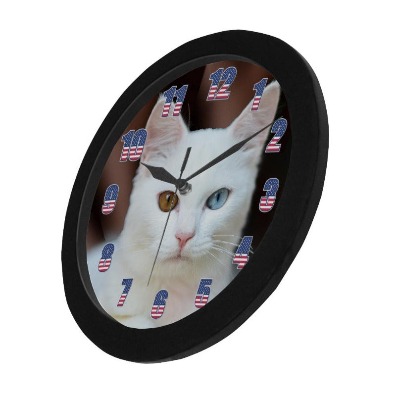 white cat wall clock - Cute Cats Store