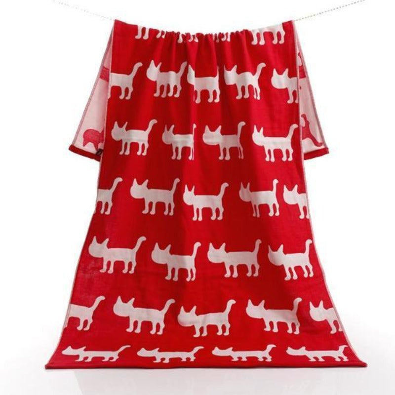 Cat Printed bath towels - Cute Cats Store
