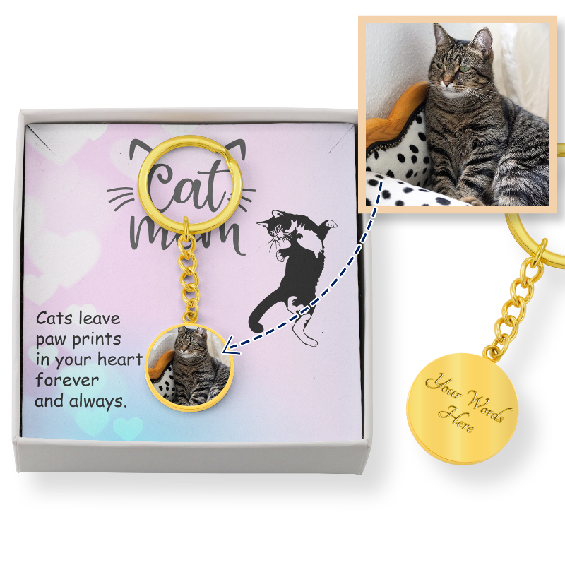 custom cat keychain - Cute Cats Store