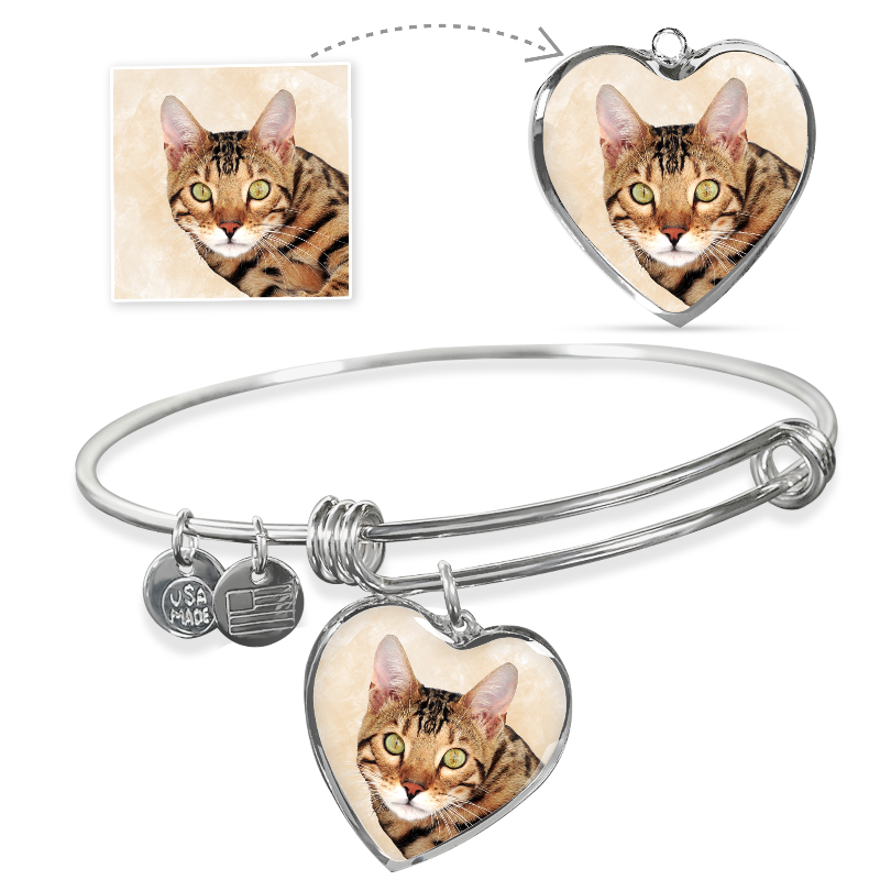 cat bangle bracelet - Cute Cats Store