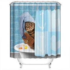 Cat Bathroom Curtain - Cute Cats Store