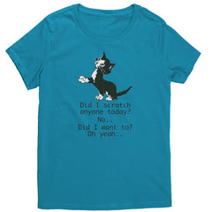 Funny Cat t-shirt - Did I Scratch Anyone