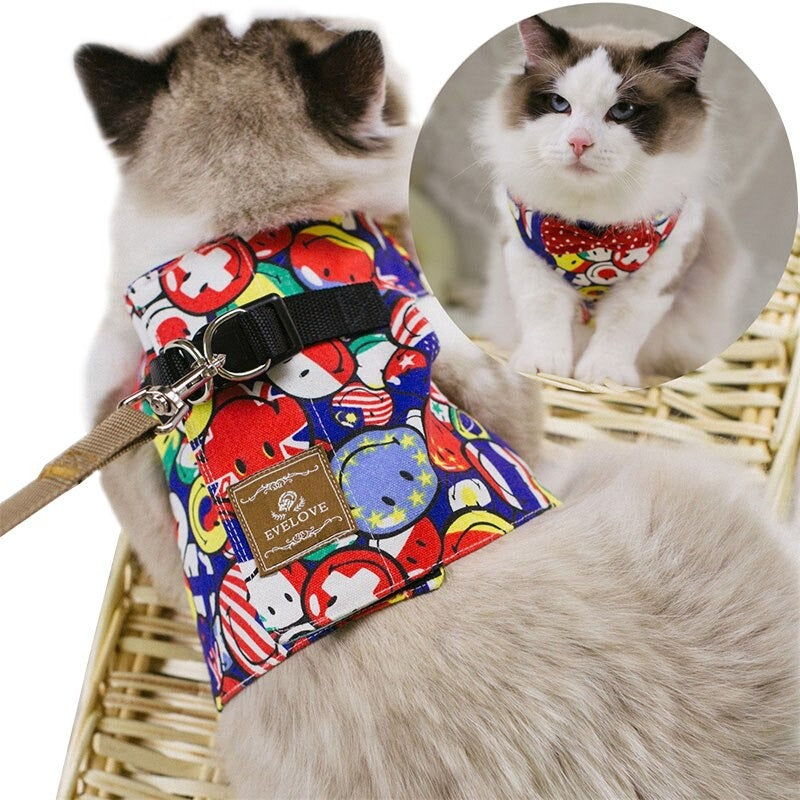 Adjustable Cat Harness with leash - Cute Cats Store
