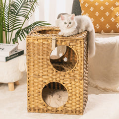 rattan cat house - Cute Cats Store