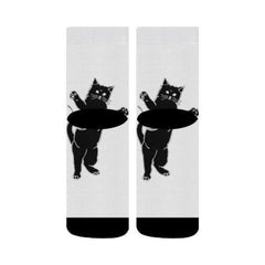 Crew Socks Black Cat - Cute Cats Store