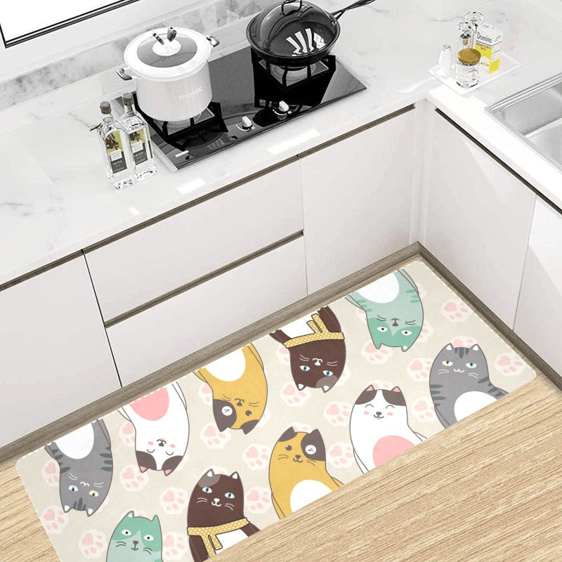 Kitty Anti-slip Floor Mat - Cute Cats Store