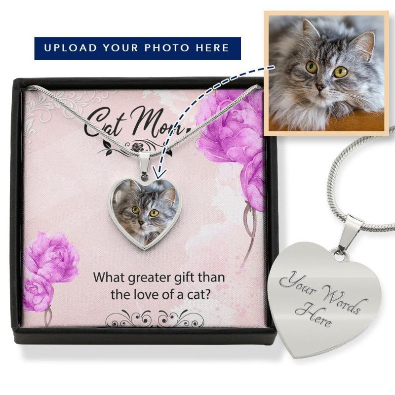 cat mom necklace - Cute Cats Store