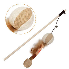 cat toy feather wand - Cute Cats Store