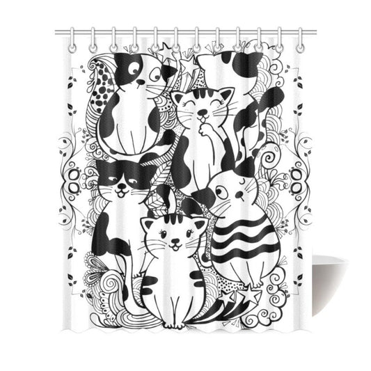 cat shower curtain - Cute Cats Store