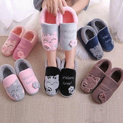 fluffy cat slippers - Cute Cats Store
