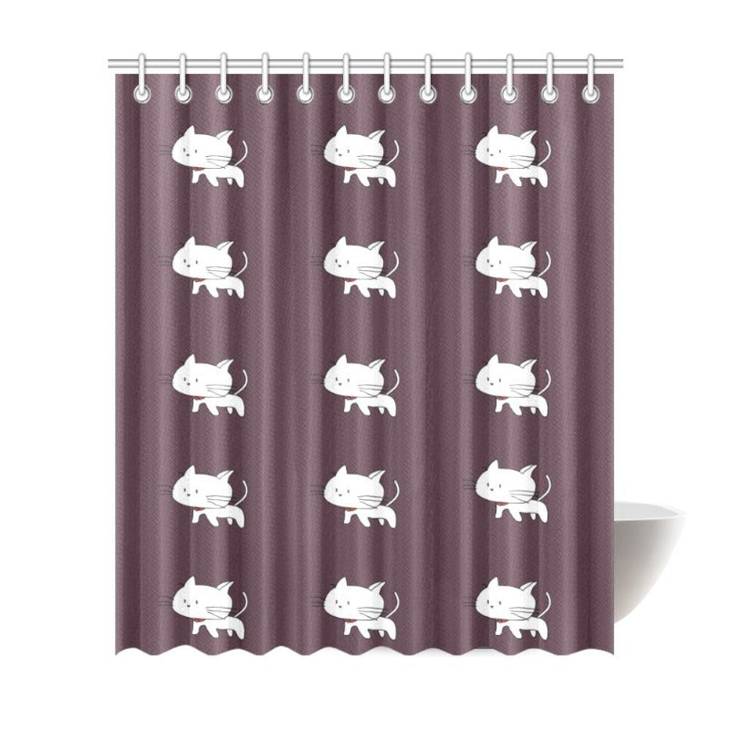 brown shower curtain - Cute Cats Store