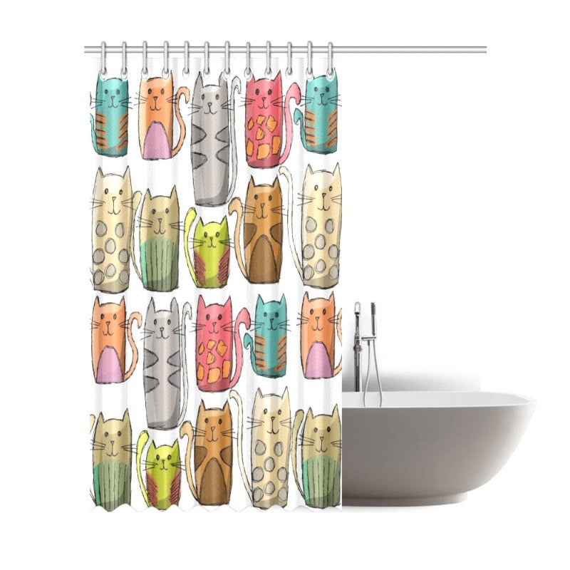 cat Shower Curtain - Cute Cats Store