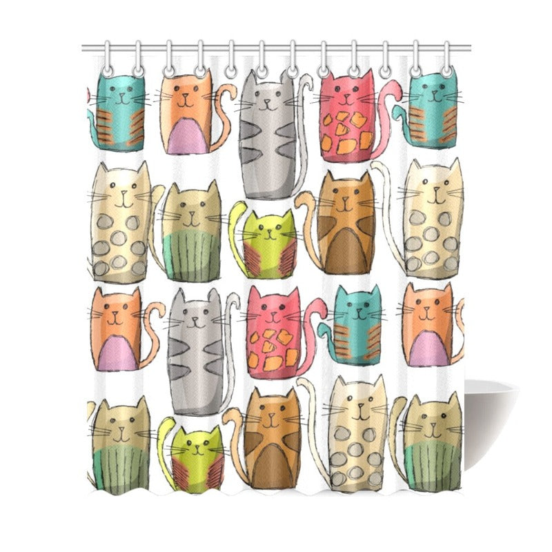 cat shower curtains - Cute Cats Store