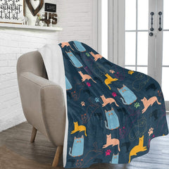 fleece blanket with cats - Cute Cats Store