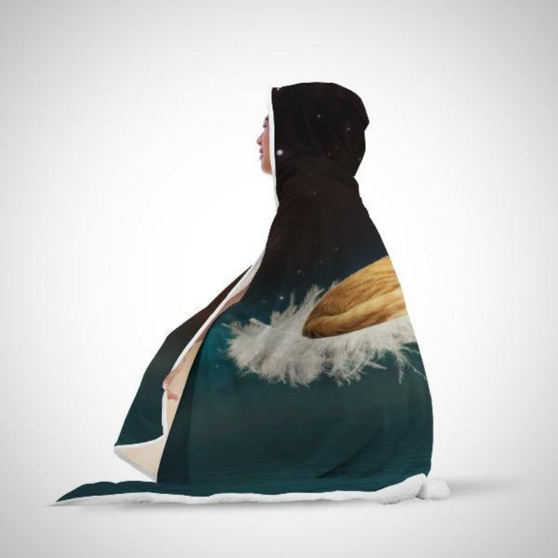Cat Sleeping Hooded Blanket - Cute Cats Store