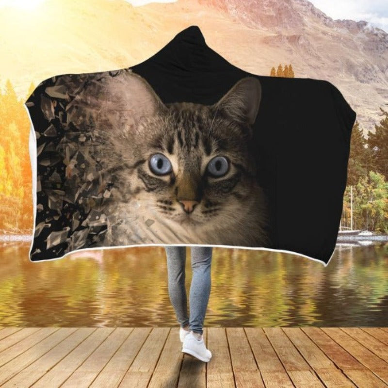 cat lover hooded blanket - Cute Cats Store