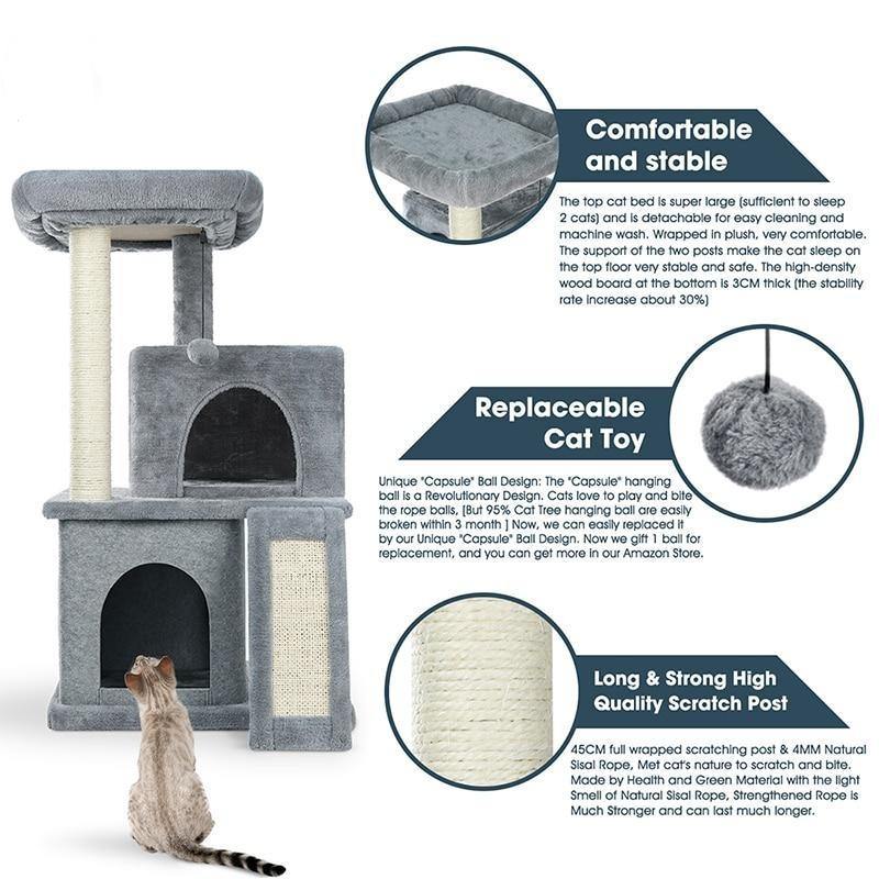 Cat Scratcher Best Cat Tree For Cats Cat Condo Build A Scratching