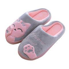 warm cute cat slippers - Cute Cats Store