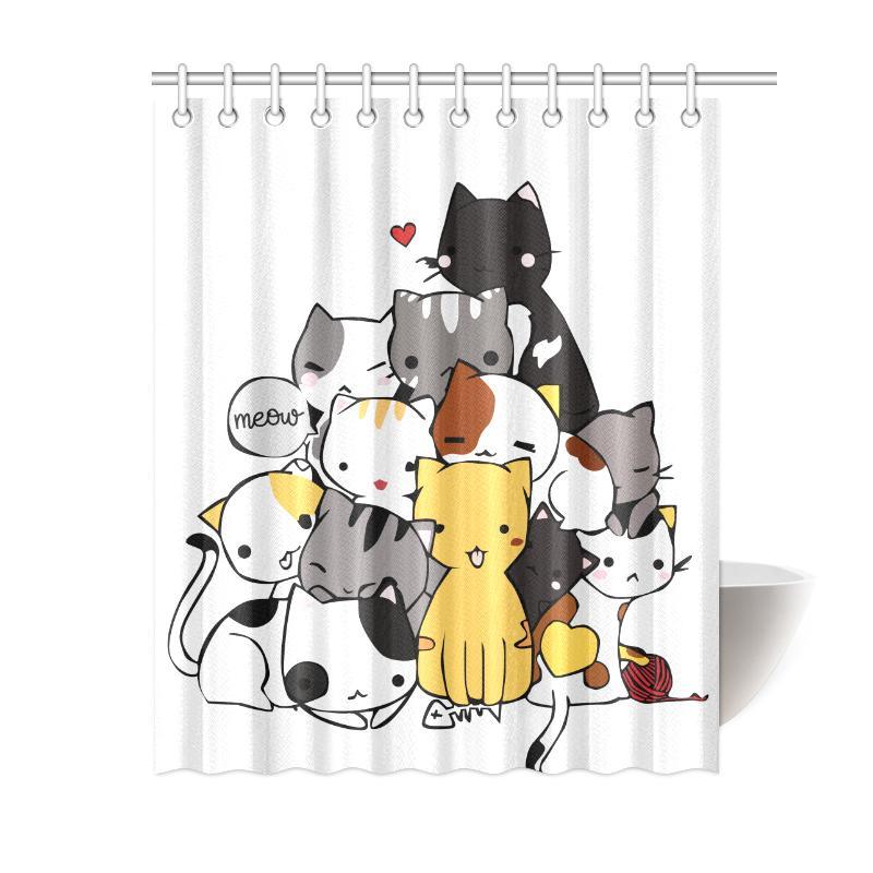 cat shower curtains - Cute Cats Store